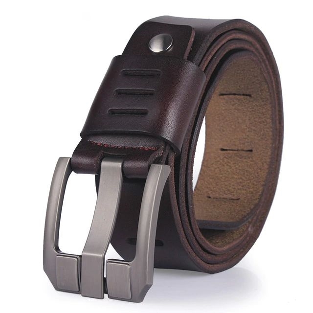 COOLERFIRE Mens Genuine Italian Leather Belt - Dark Brown